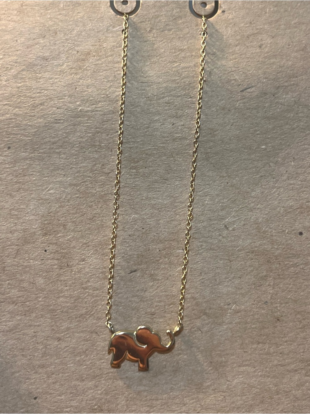 Gold Elephant Pendant Necklace - Women's Jewelry stamped 925